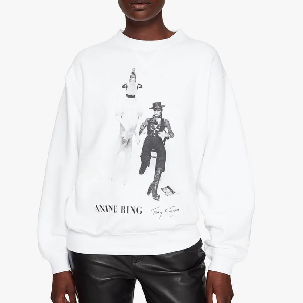 Anine Bing Ramona crewneck Bowie Terry O’Neill